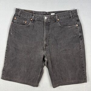 VTG Levis 550 Jean Shorts Fit 39 x 10.5‎ Altered Hemmed Relaxed Grunge Jorts Y2K
